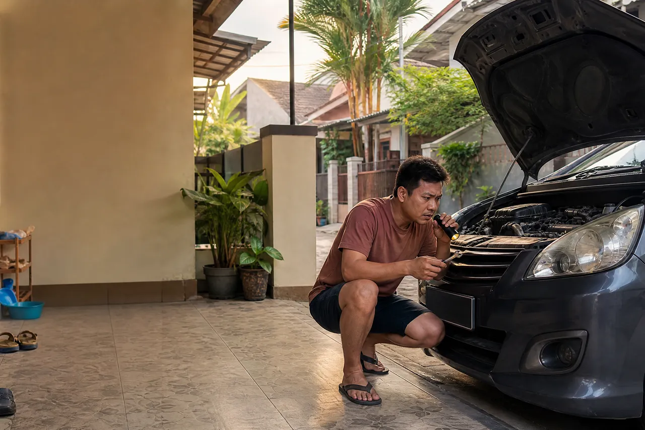 Cuma 5 Menit! Begini Cara Cek Kondisi Mobil Sebelum Berangkat