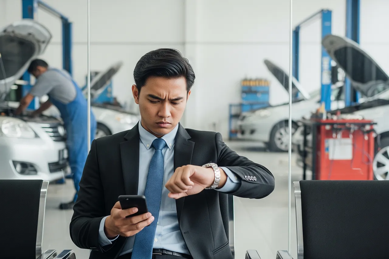 Cara praktis servis mobil di lokasi tanpa antri