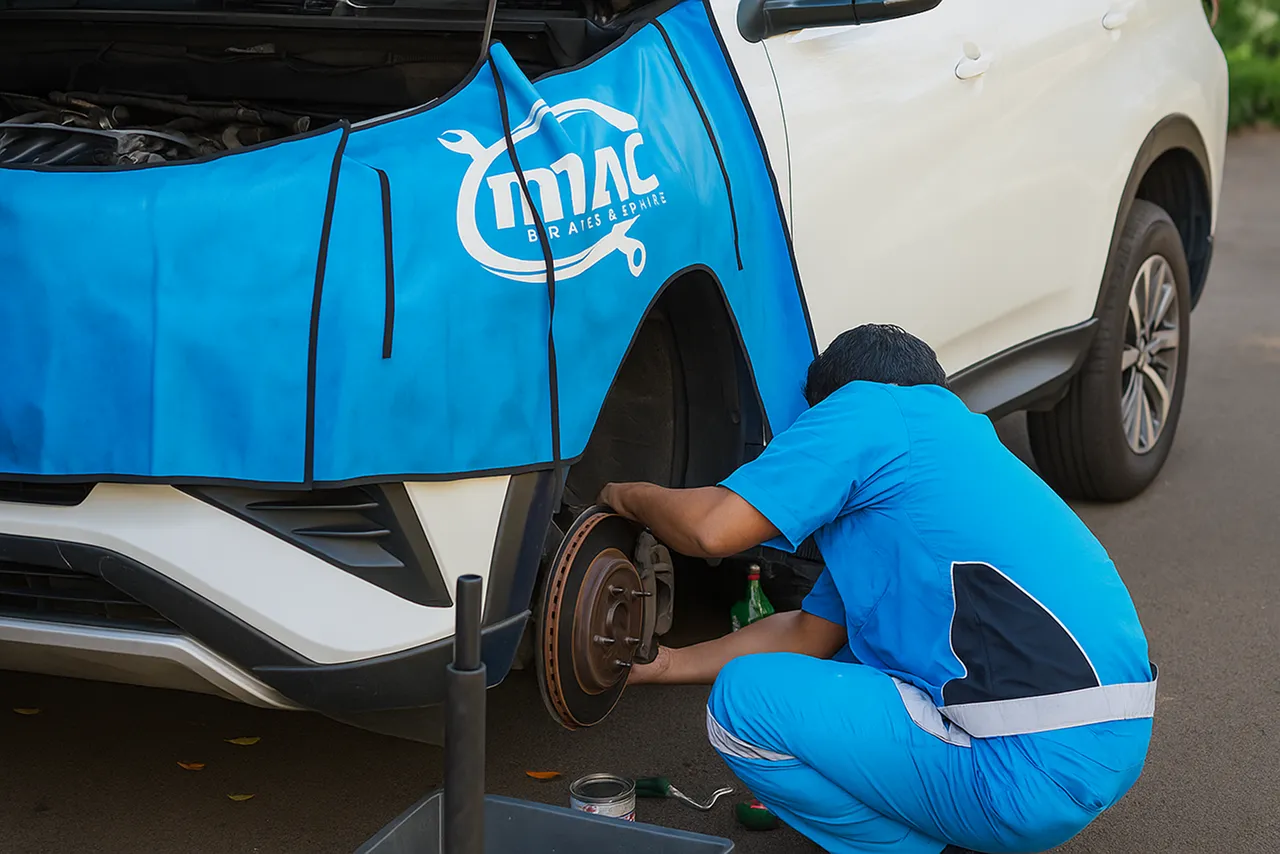 Layanan servis ganti oli dan rem di lokasi