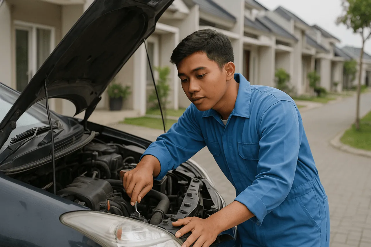 Jadwal servis mobil berdasarkan kilometer atau waktu